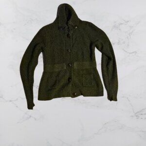 Dressbarn Green Button Up Sweater - Excellent Condition